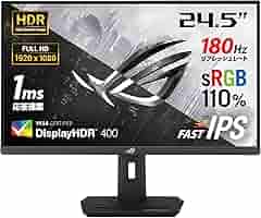 24.5型/1920x1080/Fast ゲーミングモニター XG259CS Amazon.co.jp: ASUS ゲーミングモニター ROG Strix XG259CS-J